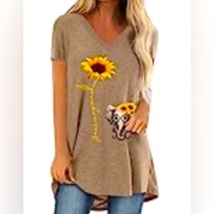 Sunflower Elephant Women’s Tunic